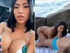 Carioca Japonesa trepando com Diego mineiro na praia