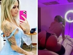 Loirinha safada arregaçada de quatro levando rola