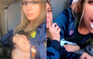 Loirinha safada satisfaz cliente com boquete intenso dentro do ônibus
