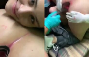 Safada tatuou um alvo no cu e filmou tudo enquanto levava rola no brioco