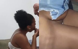 Mulata safada rebolando no colo do tatuador e pagando com sexo ardente
