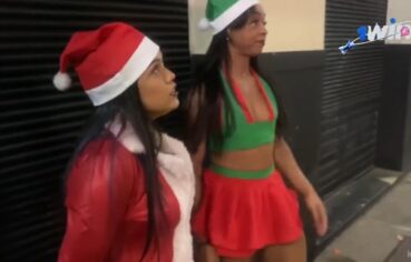 Negão poderoso metendo forte em duas mulatas rabudas no motel