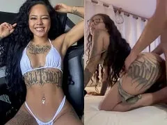 Valentina Naomi mamando gostoso e gemendo alto no vídeo caseiro