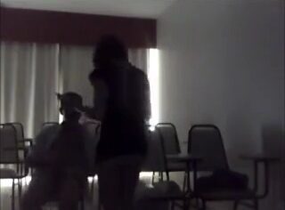 Aluna casada dando pro professor do Senac com câmera escondida